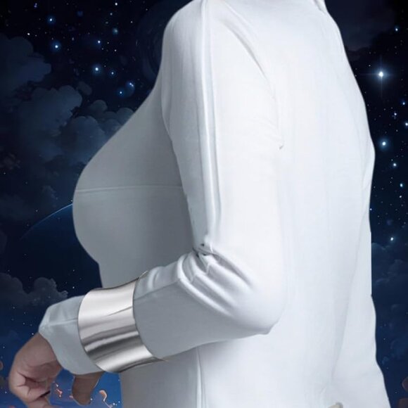 Silver Padme Amidala Cosplay Cuff Bracelets Adjustable for Women - Picture 4 of 6
